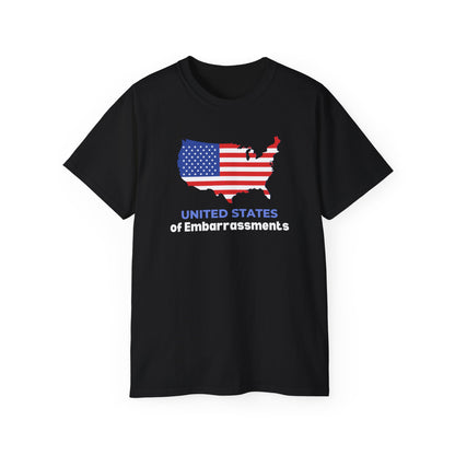 United States of Embarassments | Women's Ulta Cotton T-Shirt | Sizes Up to 5XL
