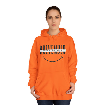 Unisex College Hoodie | ROEVEMBER when we win (front) Women United 2024 (back) | 4 colors 5 sizes