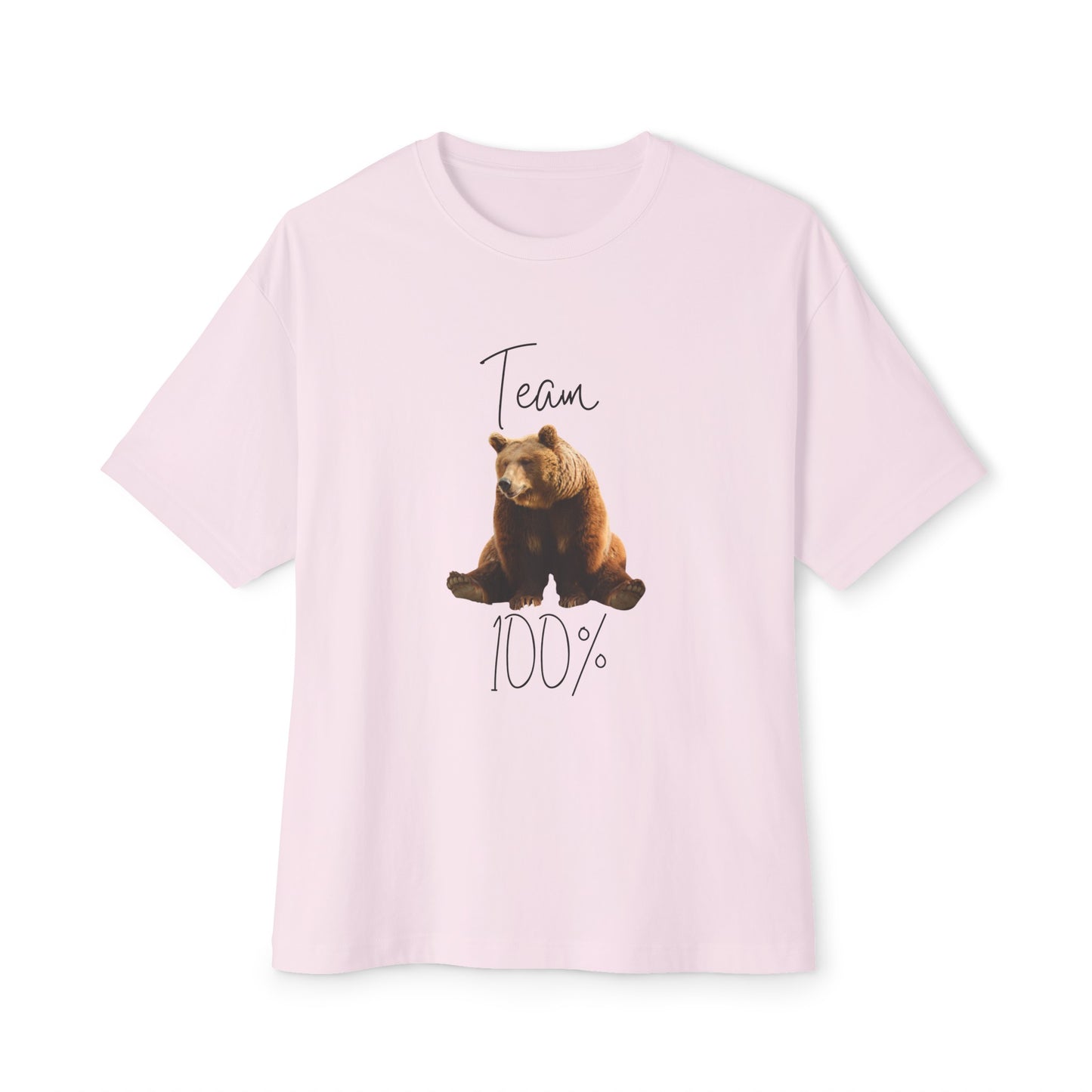 Unisex Oversized Boxy Tee | Team Bear 100%