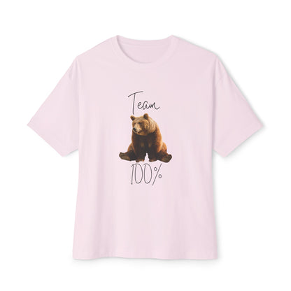 Unisex Oversized Boxy Tee | Team Bear 100%