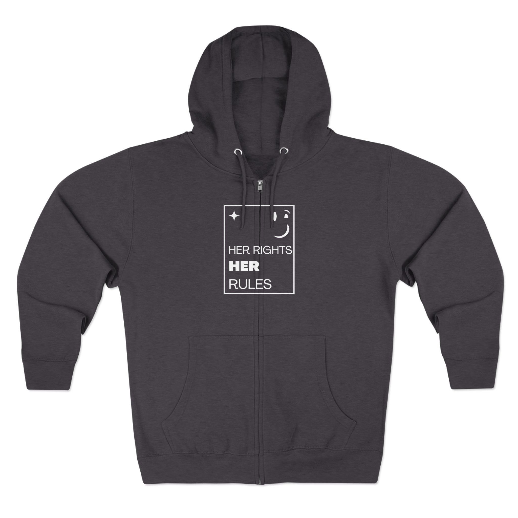 Her Rights, Her Rules | Men's Zip Hoodie | Sizes From XS to 3XL