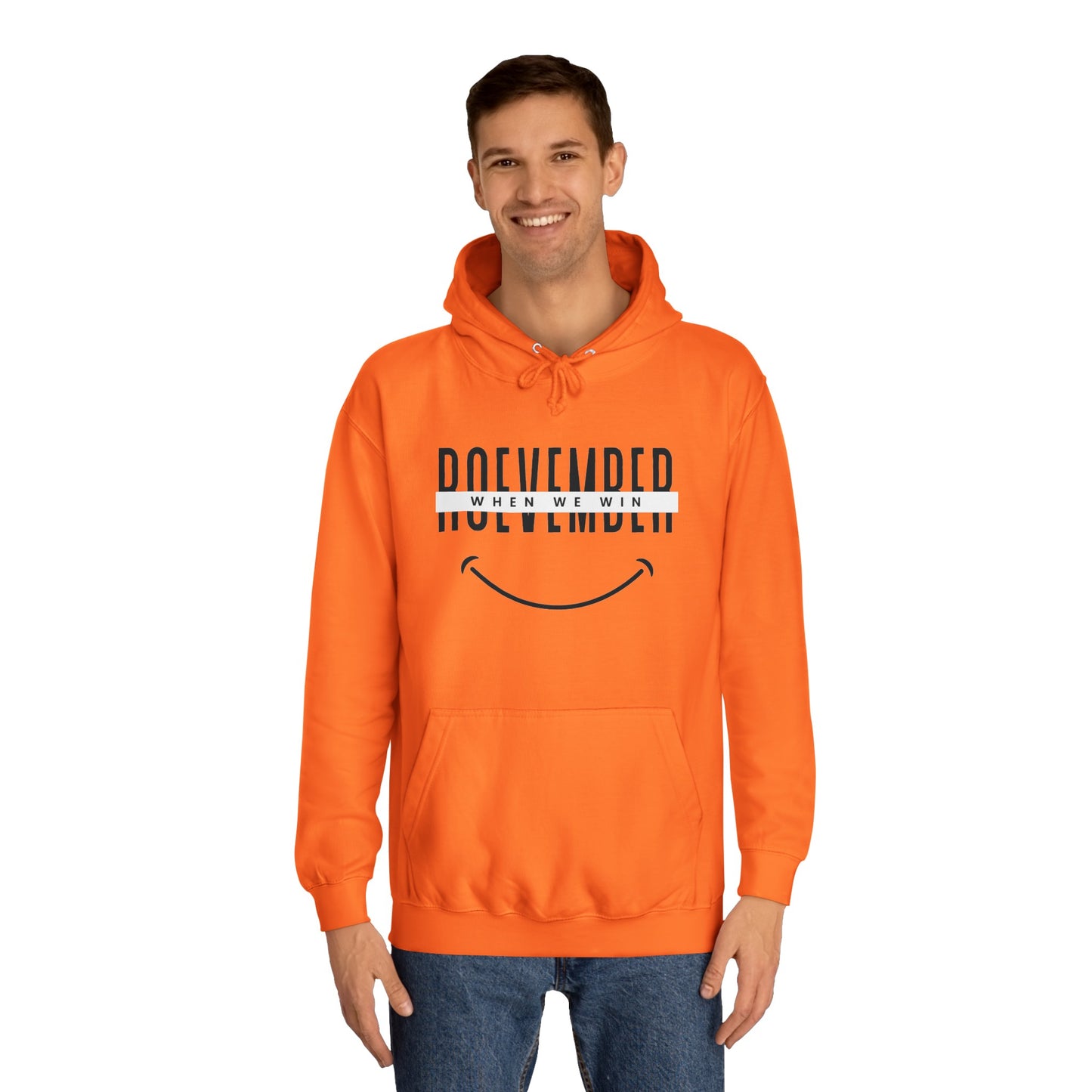 Unisex College Hoodie | ROEVEMBER when we win (front) Women United 2024 (back) | 4 colors 5 sizes