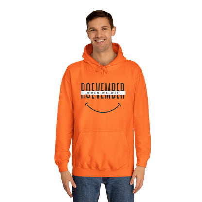 Unisex College Hoodie | ROEVEMBER when we win (front) Women United 2024 (back) | 4 colors 5 sizes