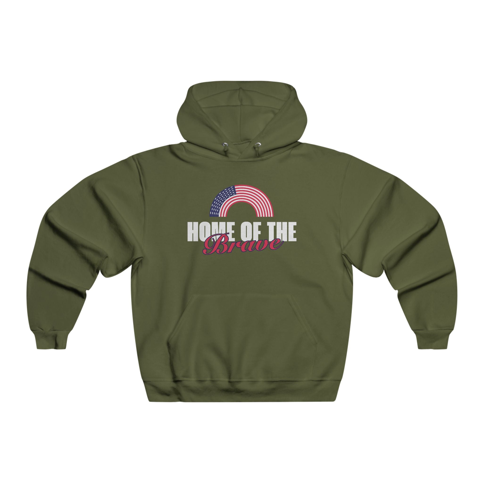 Home of the Brave Hoodie | Men's NUBLEND® Sweatshirt | Sizes Up To 2XL
