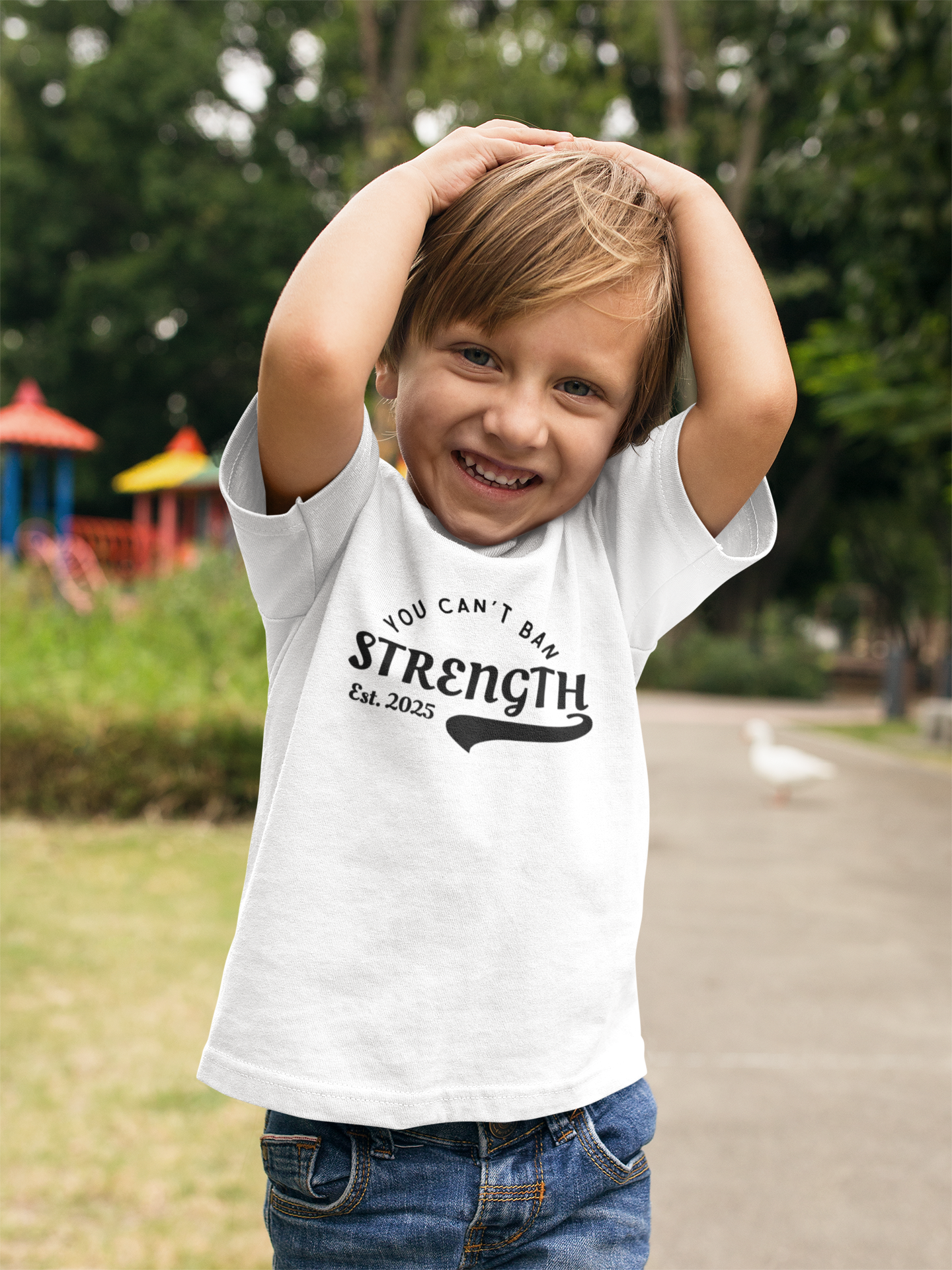 You Can’t Ban Strength | Kids 100% Cotton T-Shirt | Sizes From XS to XL