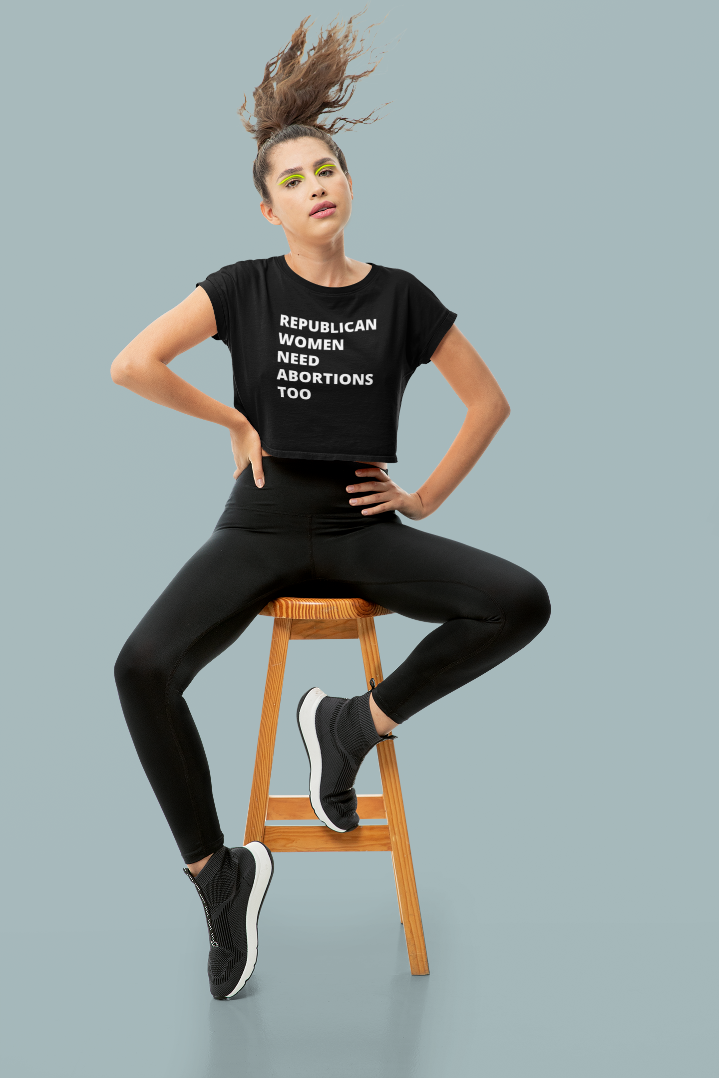 Republican Women Need Abortions Too | Champion® Women's Cropped T-Shirt |  Sizes Up To 2XL