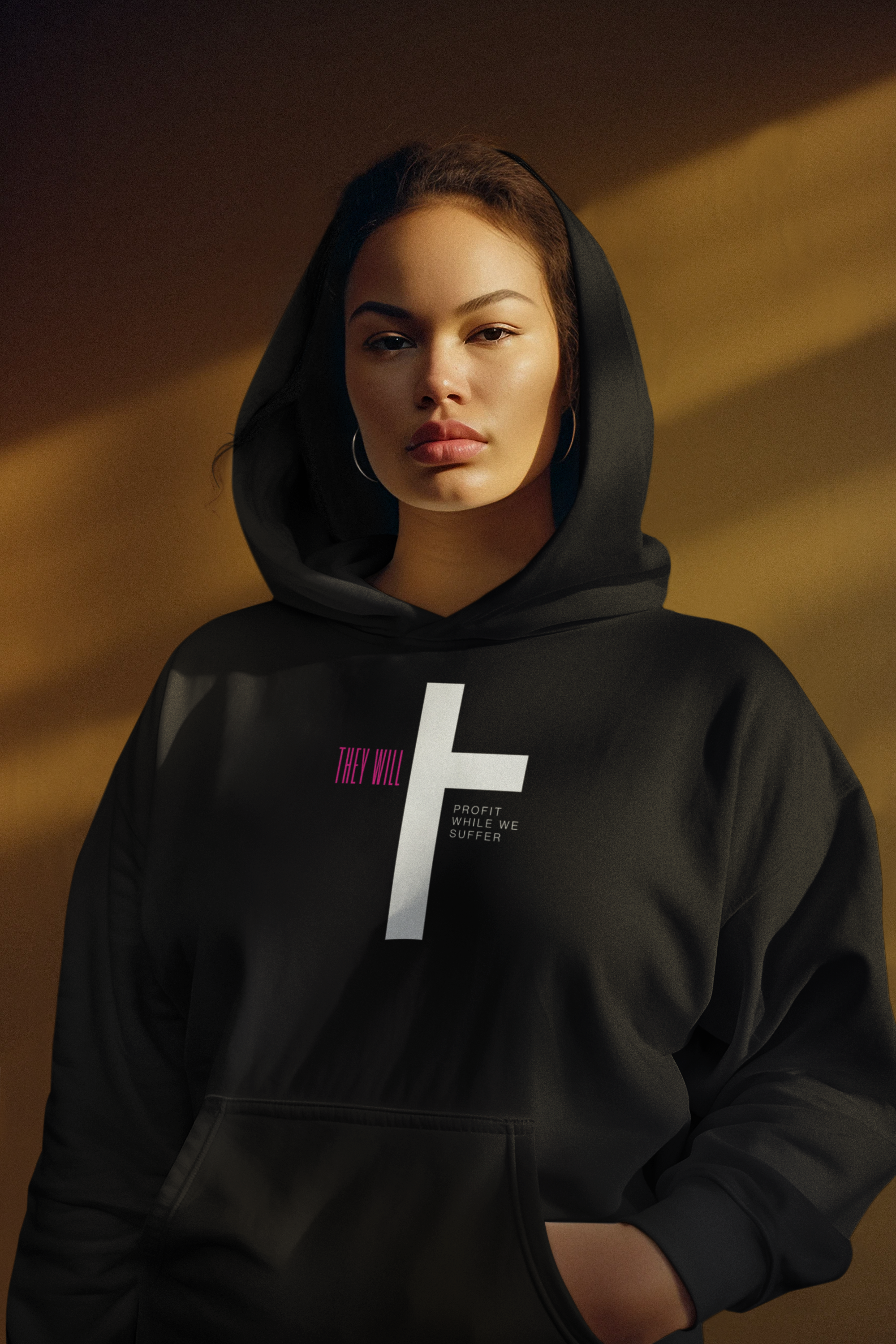 They Will Profit While We Suffer | Women's Champion® Hoodie | Sizes Up To 3XL