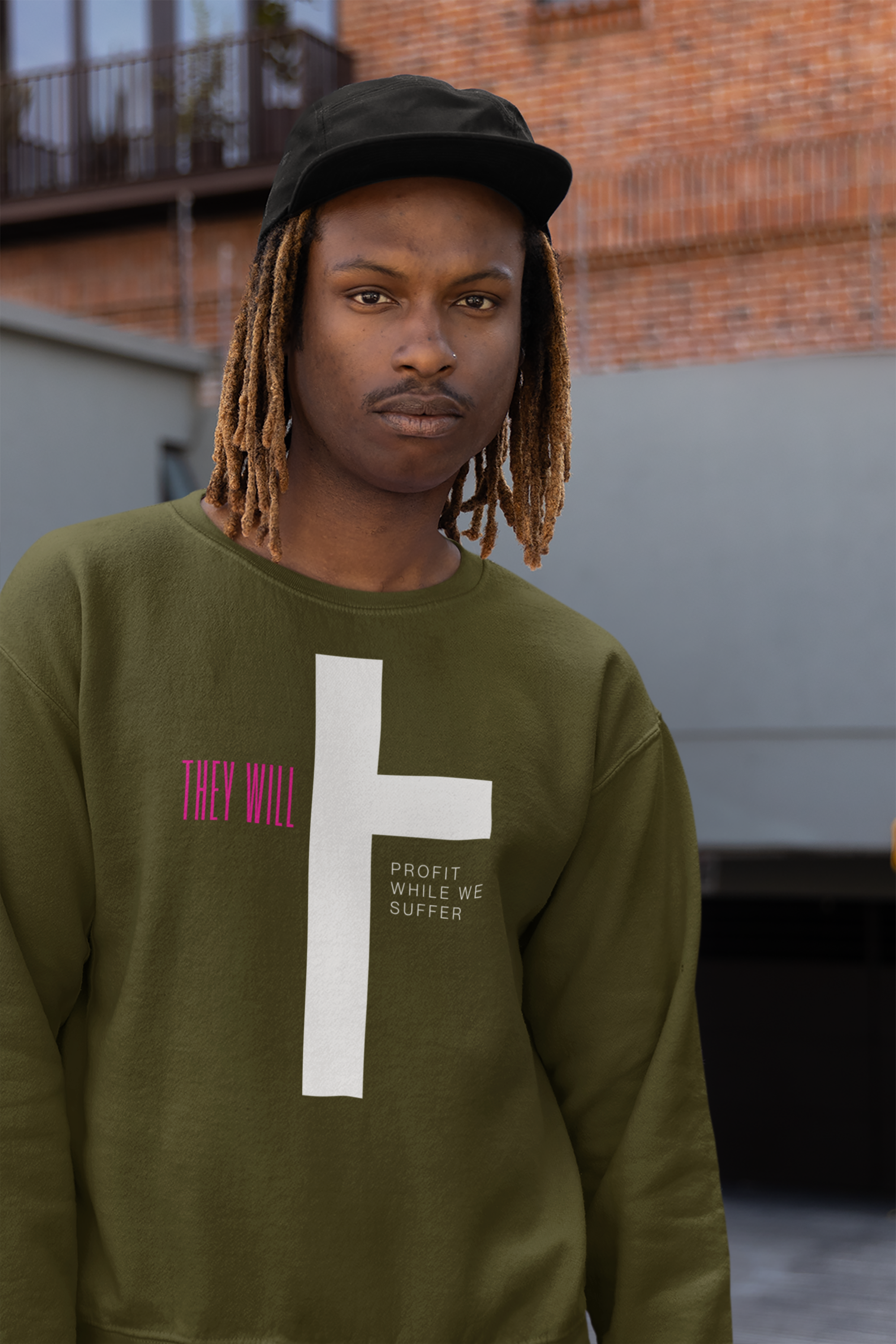 They Profit While We Suffer | Men’s 100% Ring-Spun Cotton Long Sleeve Tee | Sizes Up To 3XL