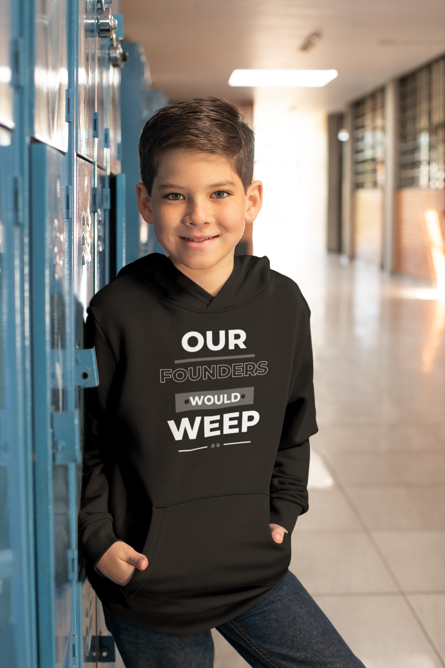 Our Founders Would Weep | Youth Hooded Sweatshirt | Sizes S to XL