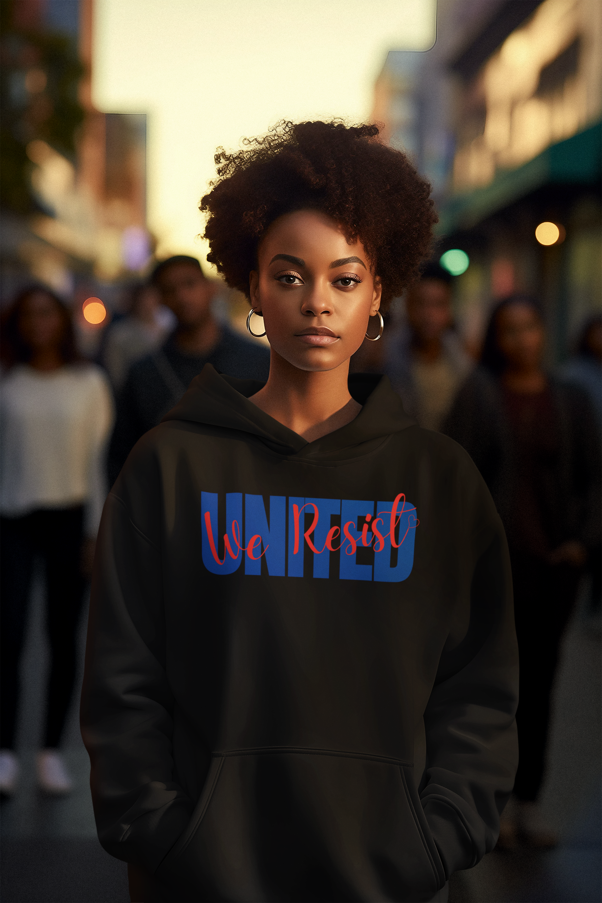 United We Resist | Women’s Champion® Hoodie | Sizes Up To 3XL