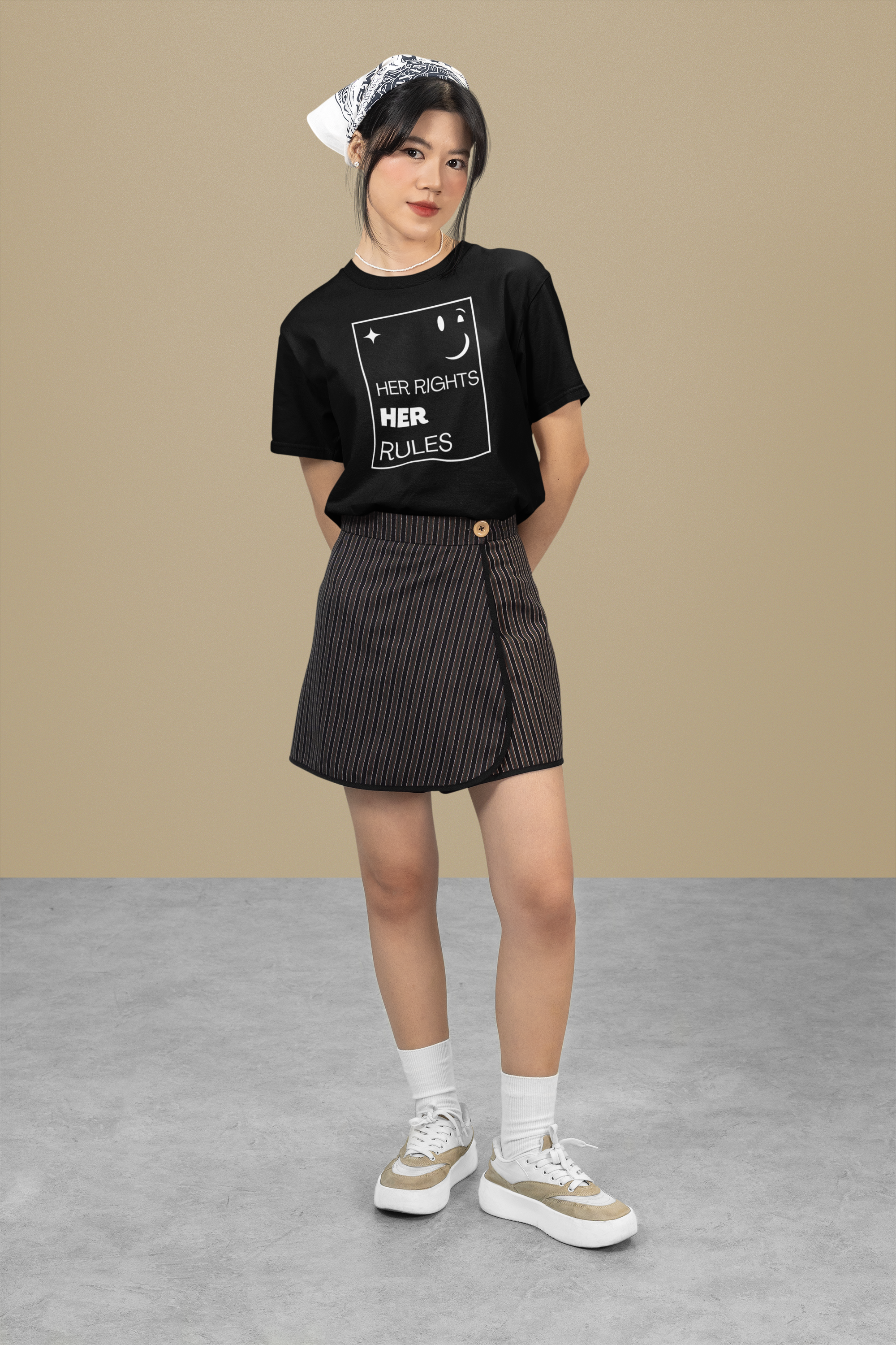 Her Rights, Her Rules | Empowering Kids 100% Soft Cotton Tee | Sizes From XS to XL