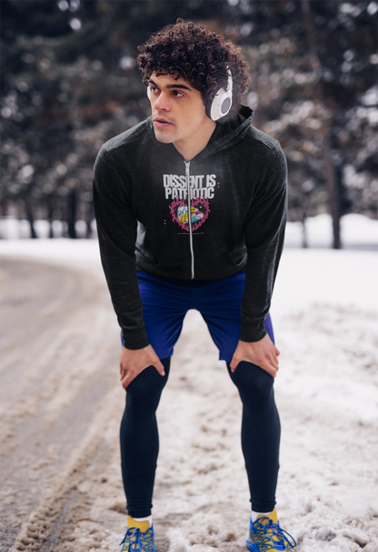 Descent is Patriotic | Men's 100% Cotton Zip Hoodie | Sizes XS to 3XL