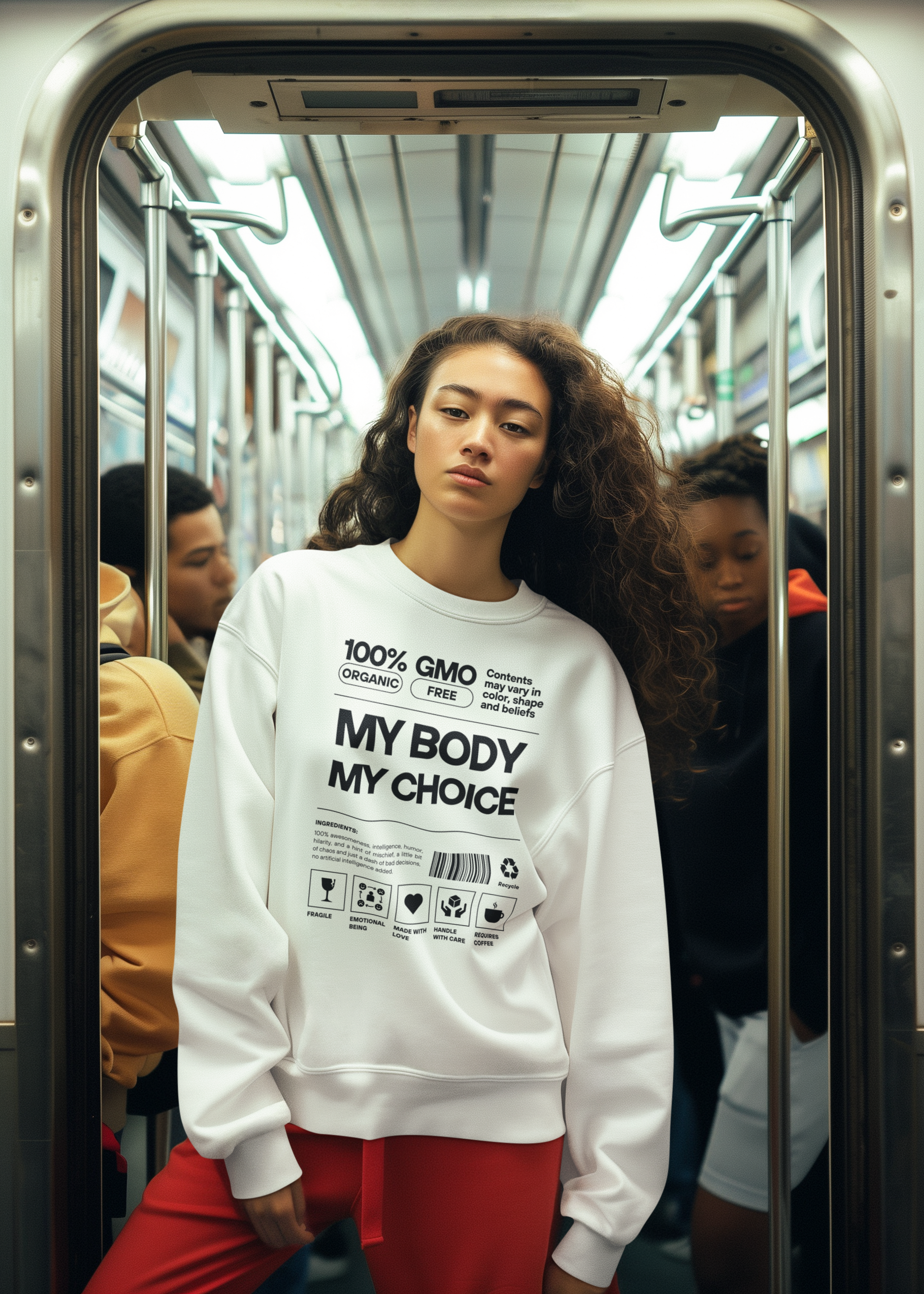 My Body. My Choice. | Youth Crewneck Sweatshirt | Sizes Up To 2XL