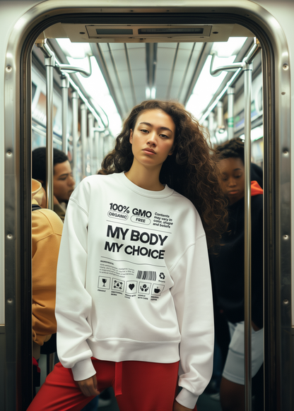My Body. My Choice. | Youth Crewneck Sweatshirt | Sizes Up To 2XL