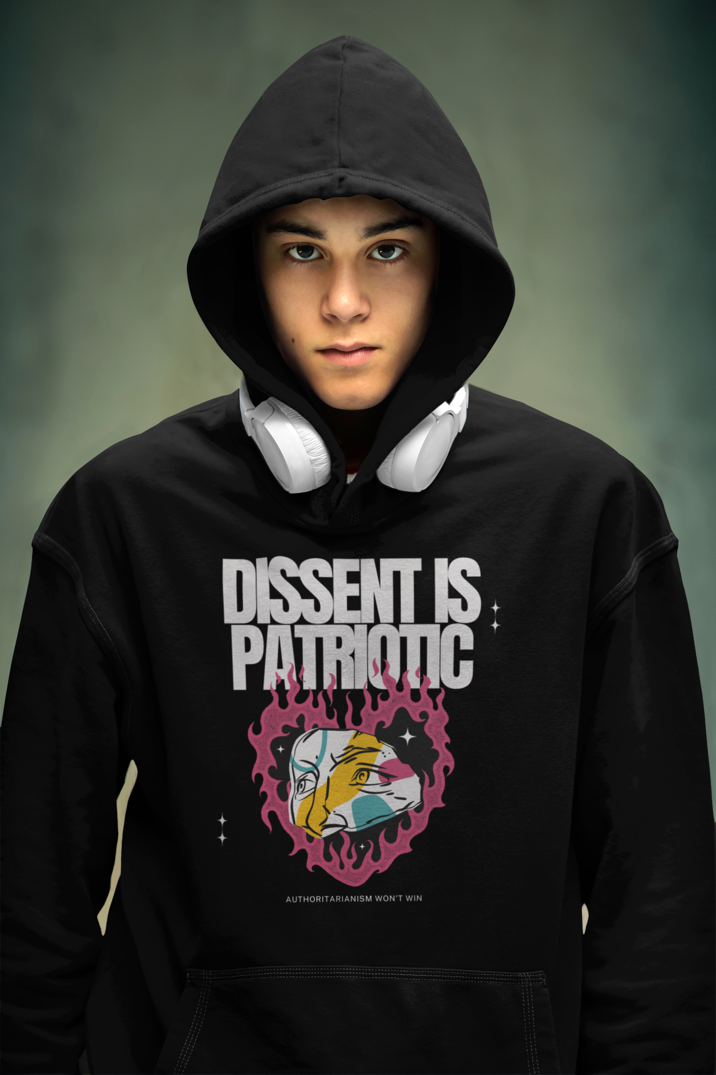 Dissent is Patriotic | Youth Cotton/Poly Blend Hoodie | Sizes Up To XL