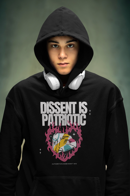 Dissent is Patriotic | Youth Cotton/Poly Blend Hoodie | Sizes Up To XL