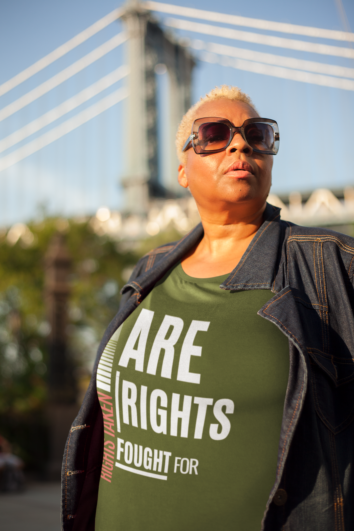 Rights Taken Are Rights Fought For | Women's 100% Ethical Sourced Cotton T-Shirt | Sizes Up To 5XL