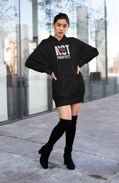 Not Your Property | Women's Soft Cotton Poly Blend Hoodie | Sizes Up To 5XL