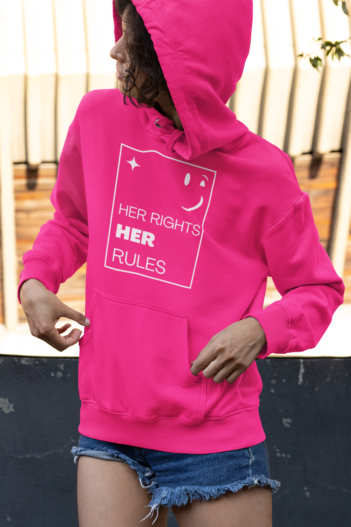 Her Rights, Her Rules | Youth 50/50 Cotton-Poly Blend Hoodie | Sizes Up To XL