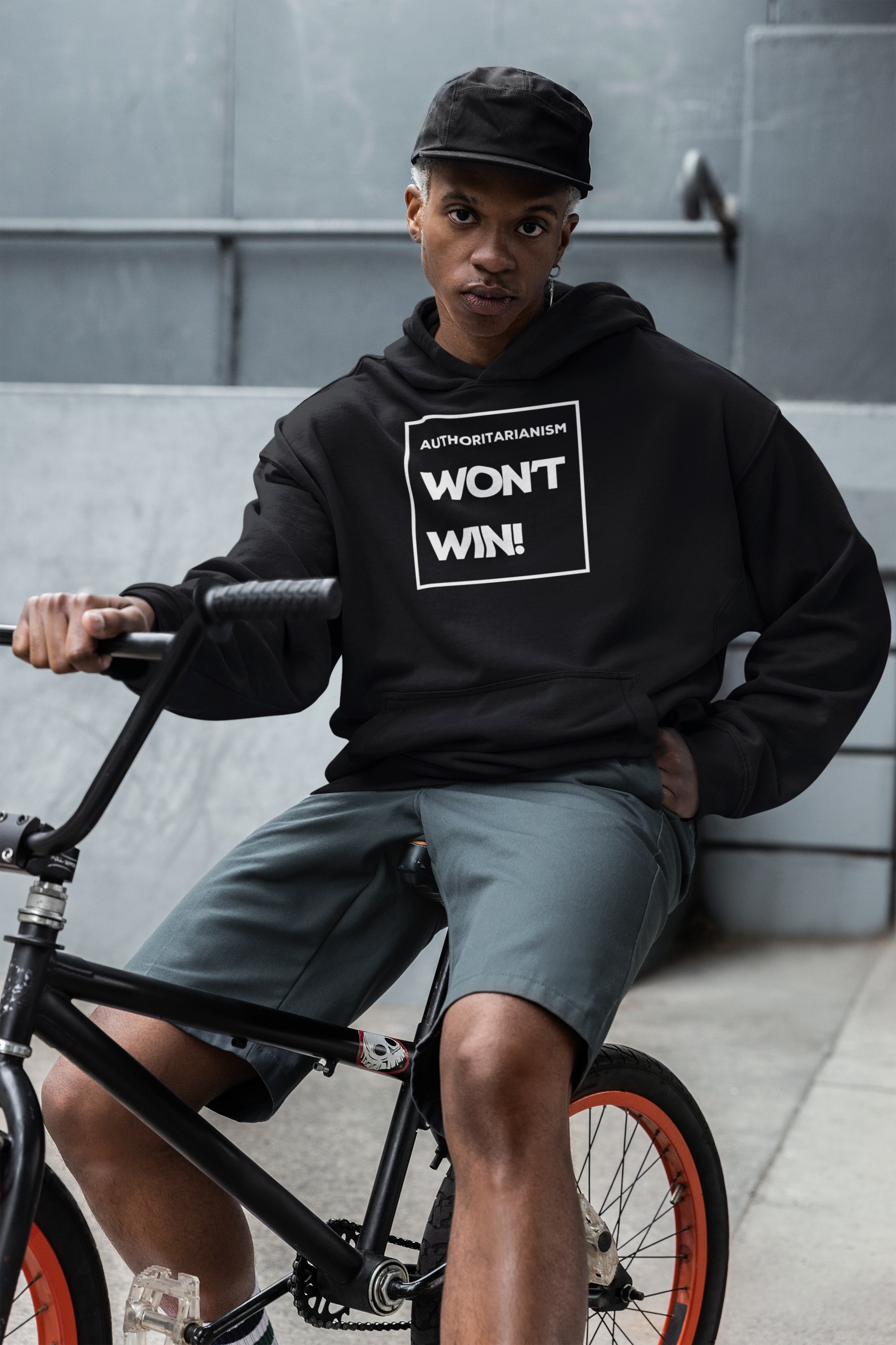 Authoritarianism Won’t Win! | Men’s Adidas® Fleece Hoodie | Sizes Up To 4XL