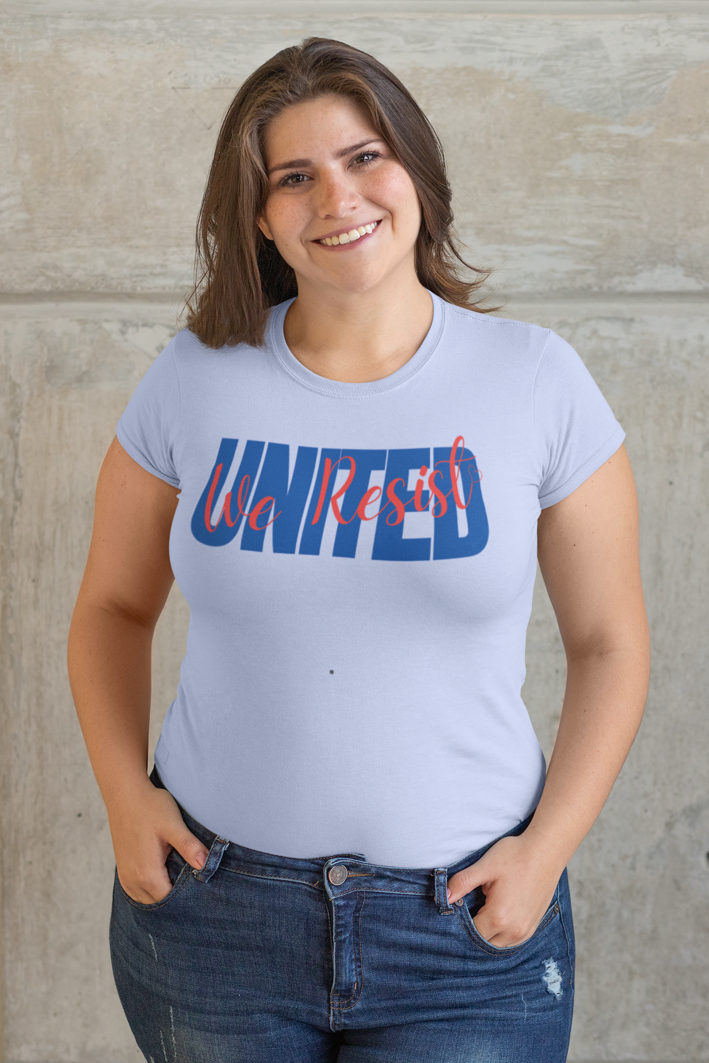 United We Resist | Women’s 100% Airlume Cotton T-Shirt | Sizes Up To 5XL