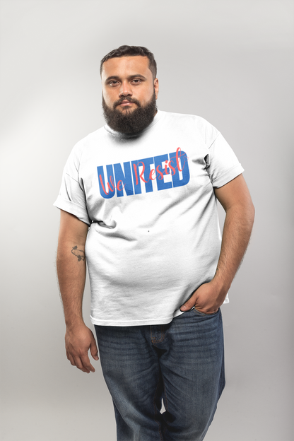 United We Resist | Men’s Heavy 100% Cotton T-Shirt | Sizes Up To 5XL