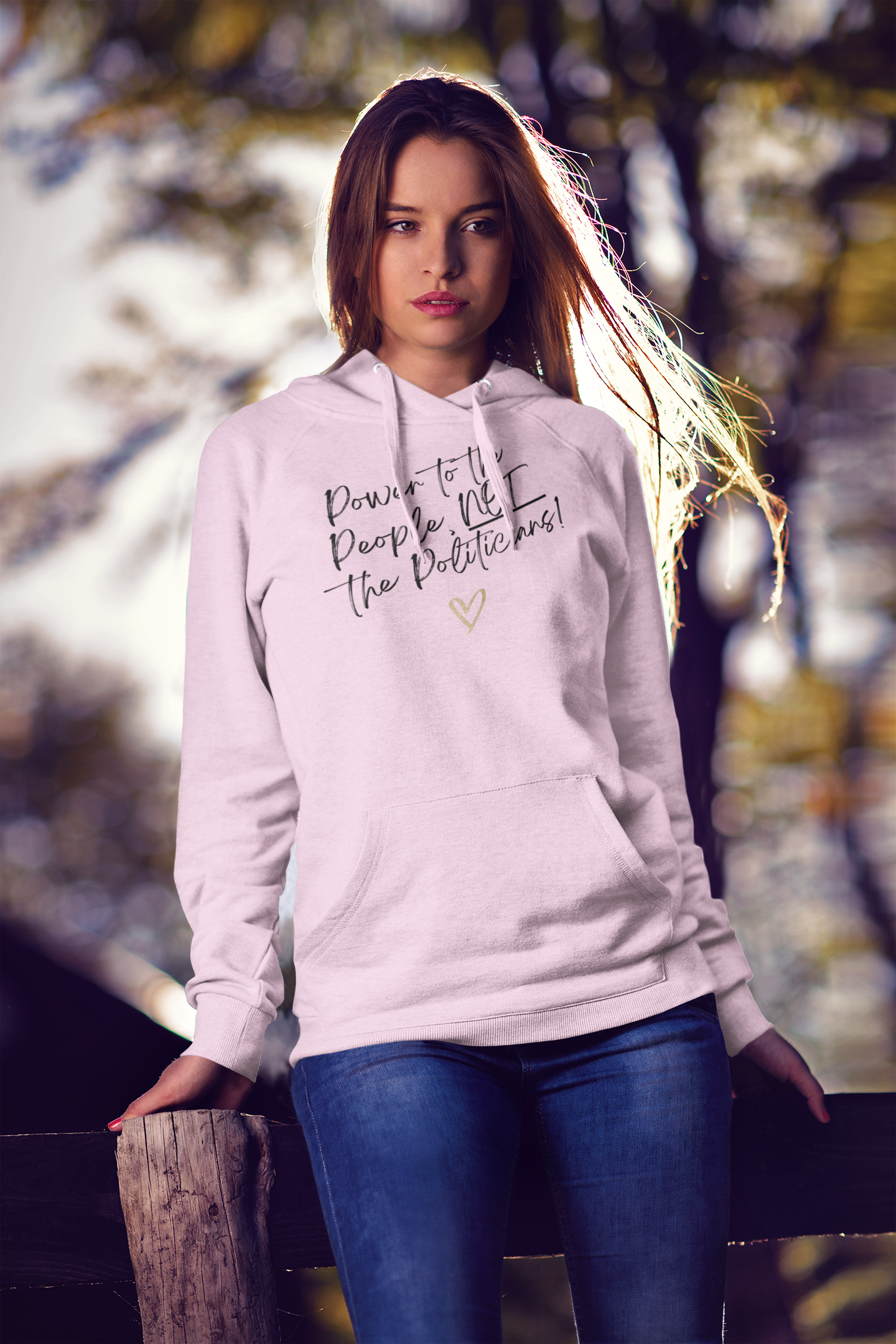 Power to the People, Not the Politicians! | Soft & Bold Women’s Statement Hoodie | Sizes Up To 2XL