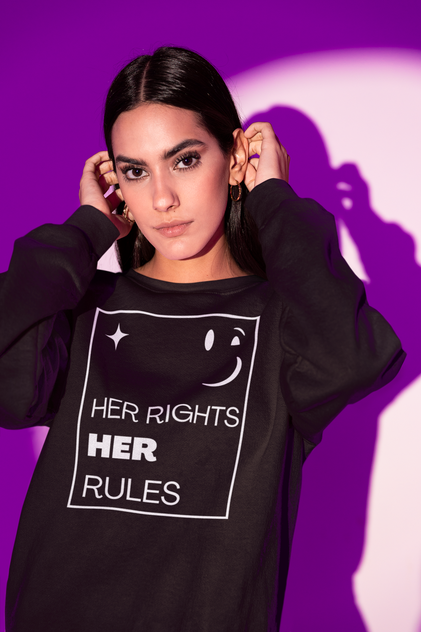 Her Rights, Her Rules | Women's Crewneck Sweatshirt | Sizes Up To 5XL
