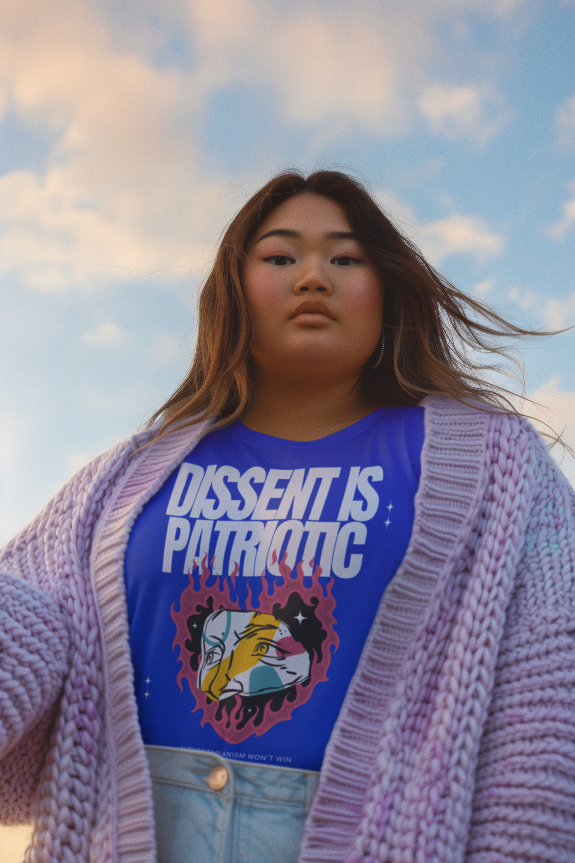 Dissent is Patriotic | Women 100% Cotton T-Shirt | Sizes Up To 5XL