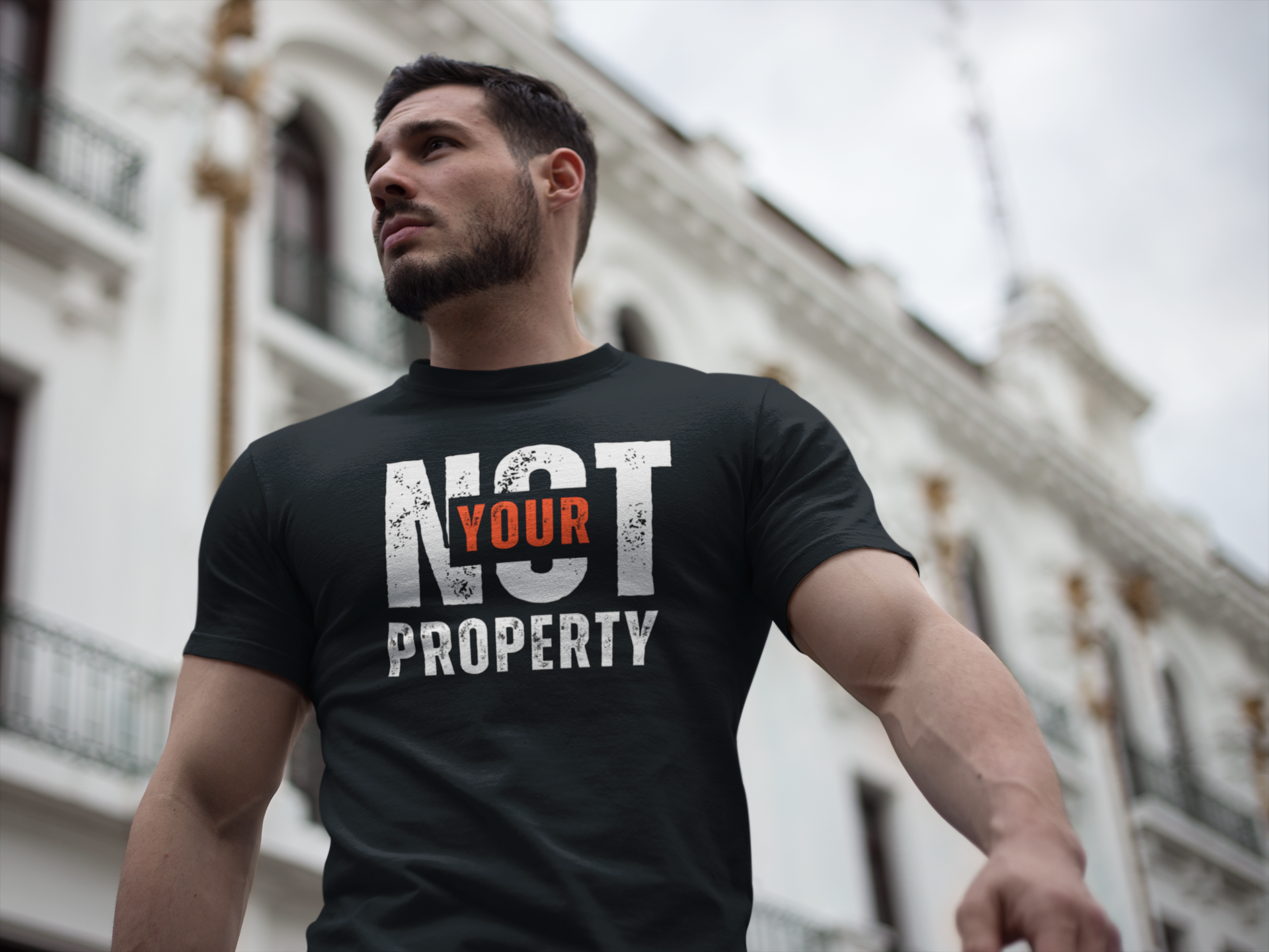 Not Your Property | Men's 100% Cotton Statement Tee | Sizes Up To 5XL