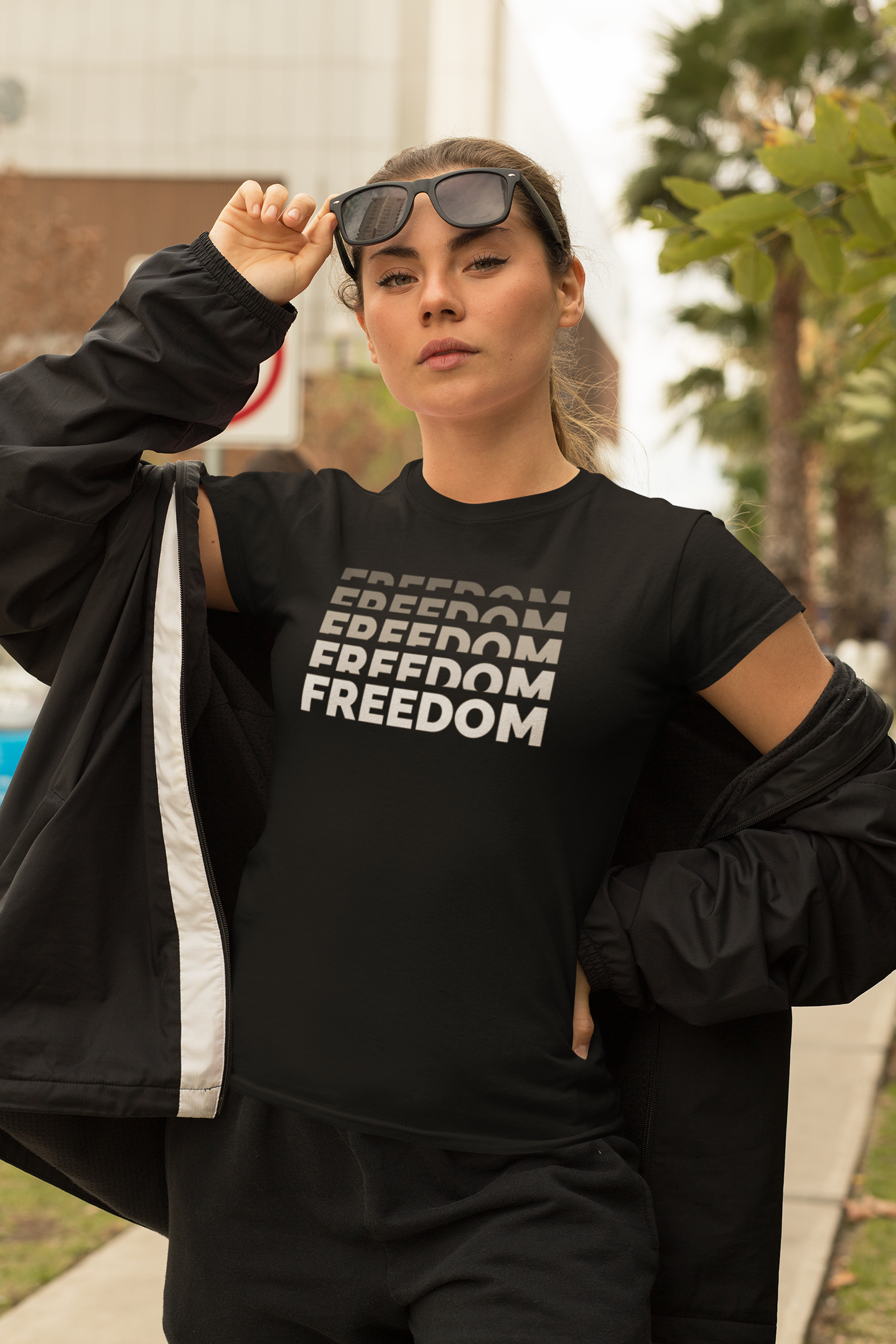 Freedom | Women's 100% Cotton T-Shirt | Sizes Up To 5XL