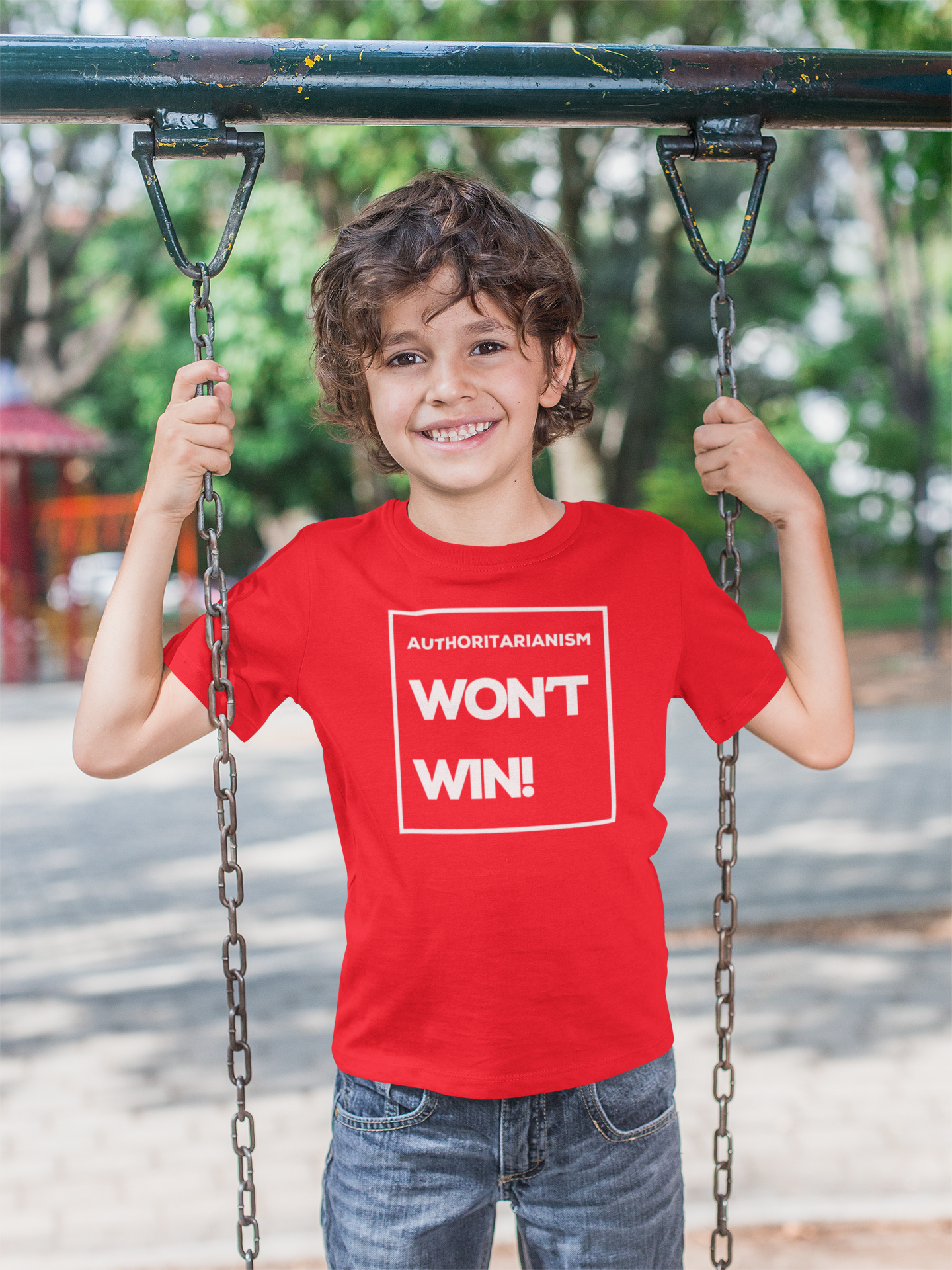 Authoritarianism Won’t Win! | Kids' Resistance T-Shirt | Sizes Up To XL