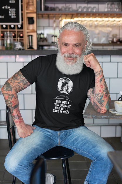 Men Built This Country | Men's 100% Cotton T-Shirt | Sizes Up To 5XL