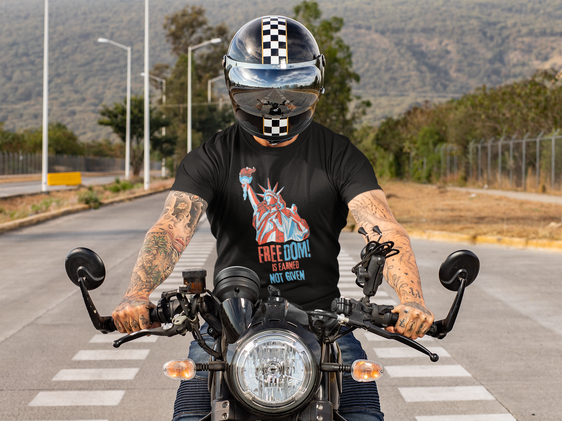 Freedom Is Earned – Not Given | Men's Performance Resistance Tee | Sizes Up To 4XL